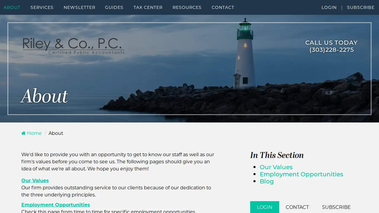 Riley & Co., PC page