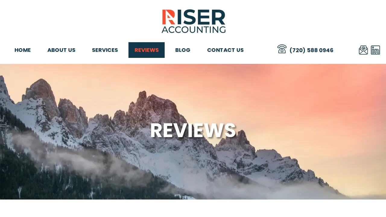 Riser Accounting page