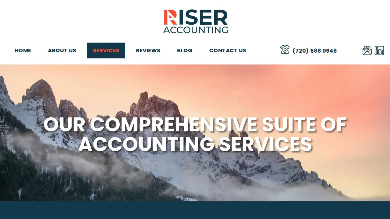 Riser Accounting page