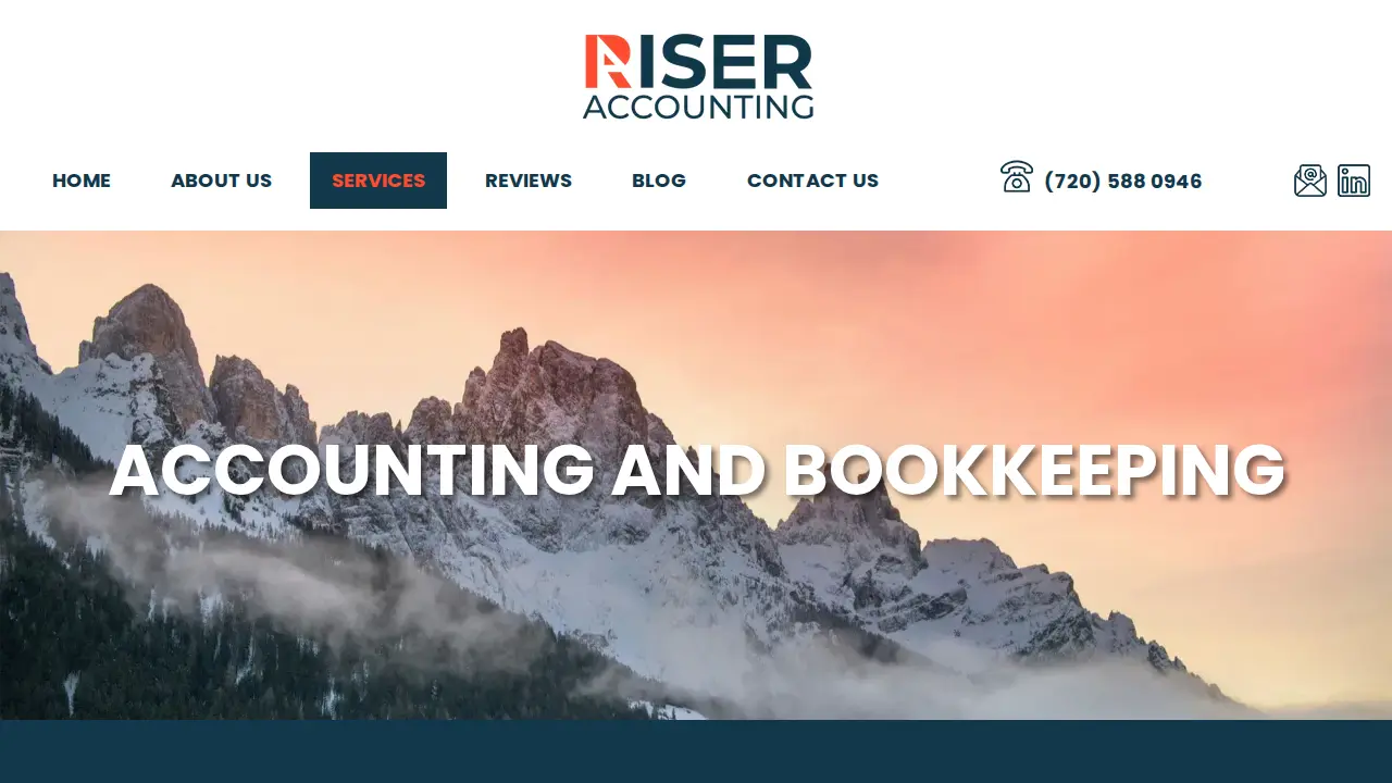 Riser Accounting page