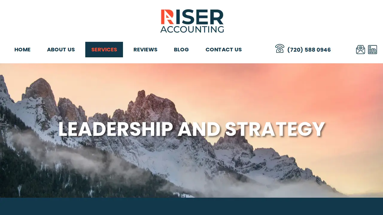 Riser Accounting page