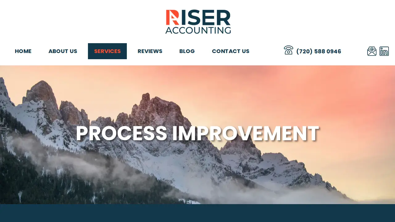 Riser Accounting page