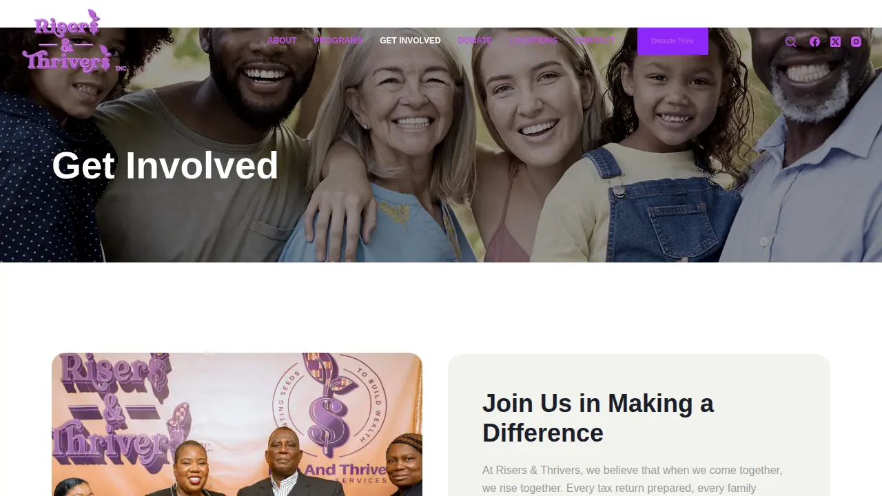 Risers and Thrivers Jenkintown page