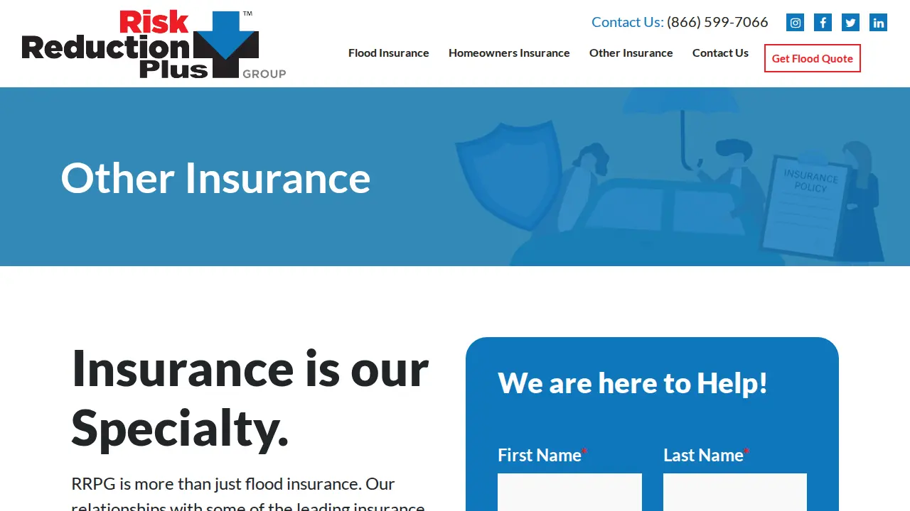 Risk Reduction Plus Group page