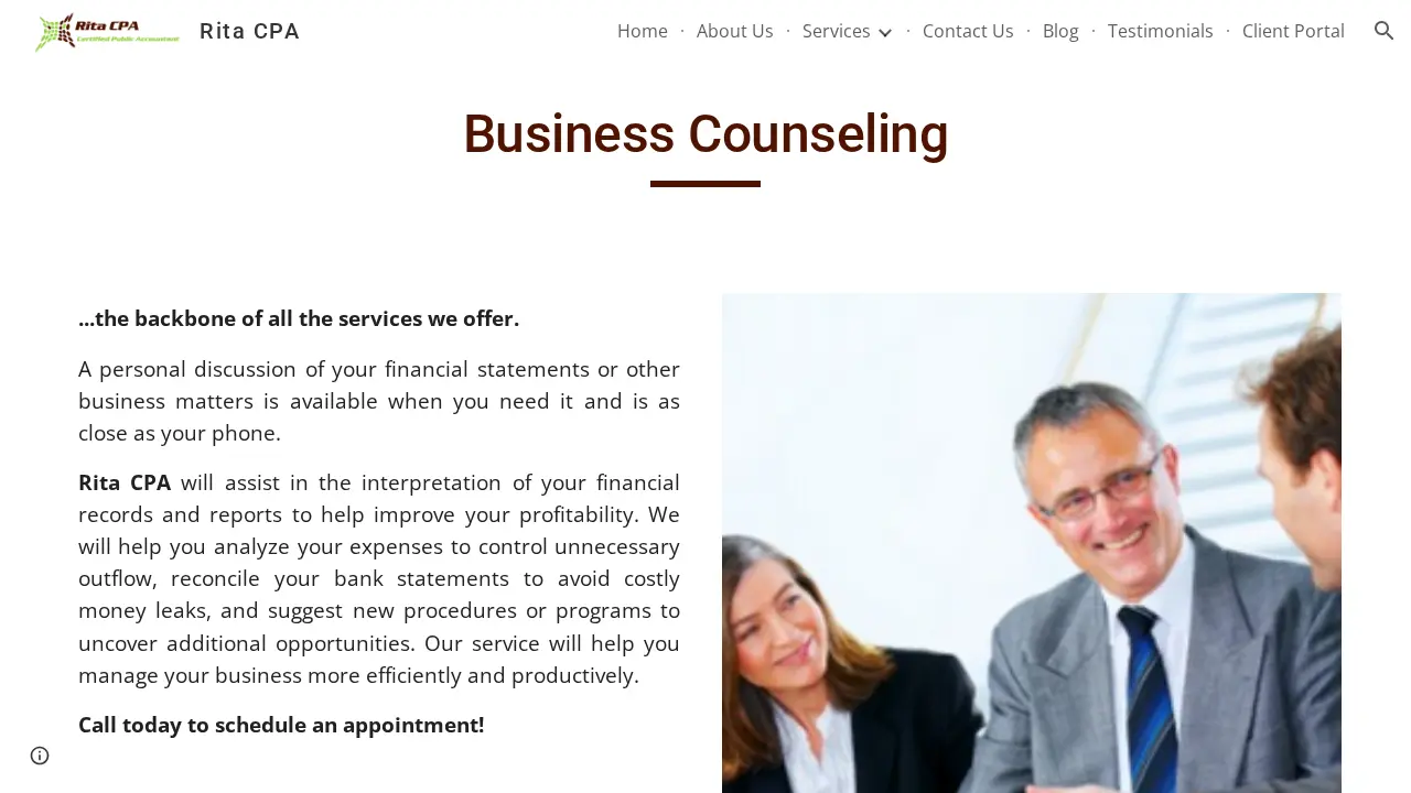 Rita CPA page