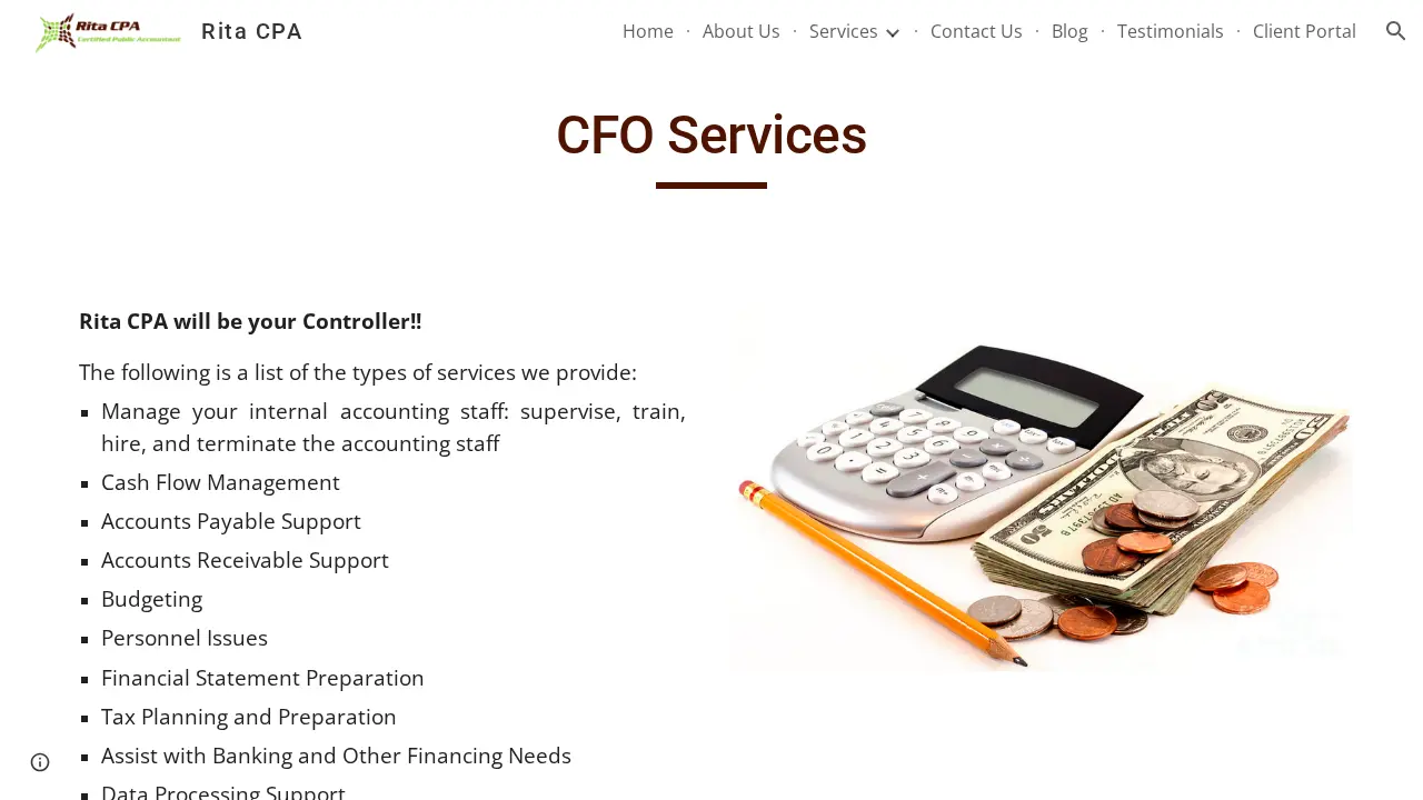 Rita CPA page