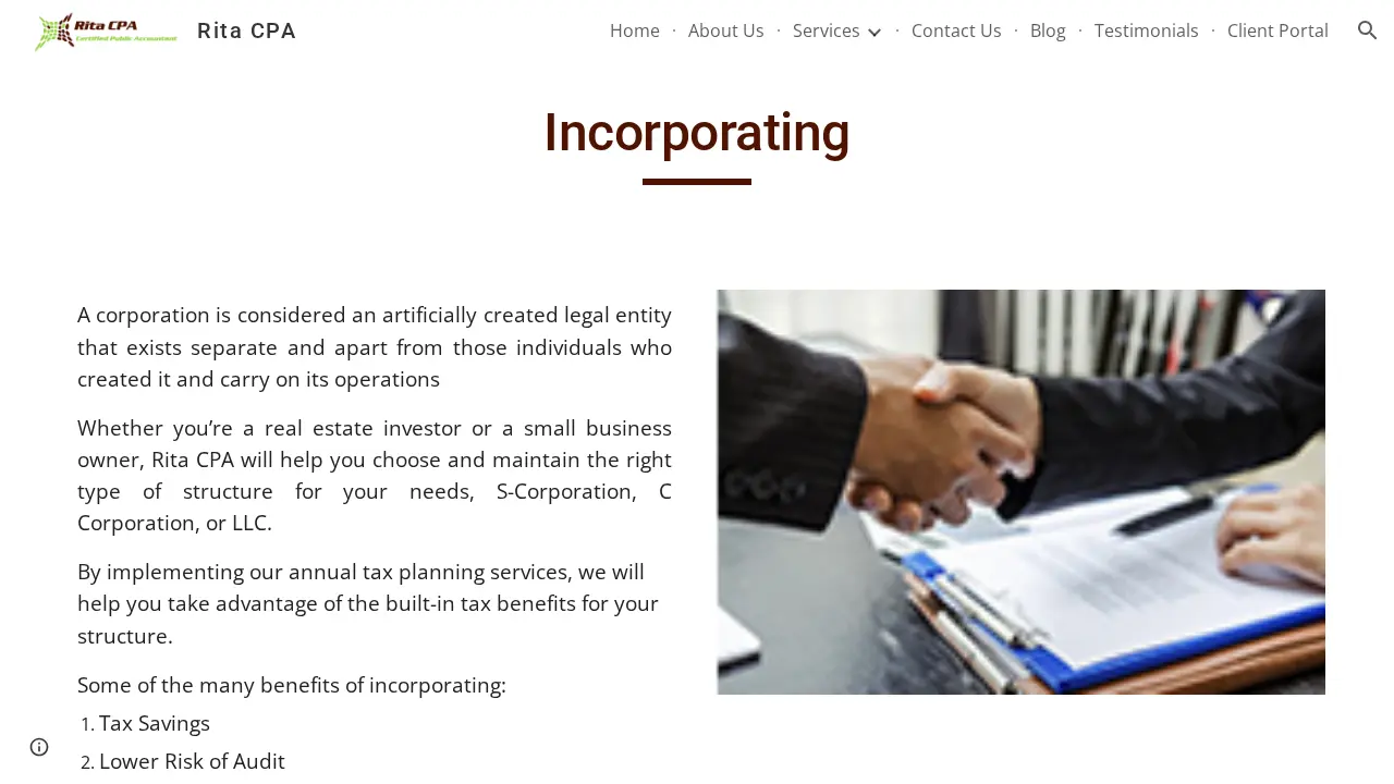 Rita CPA page