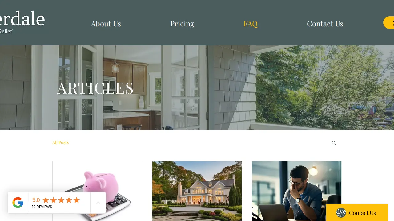 Riverdale Property Tax Relief page
