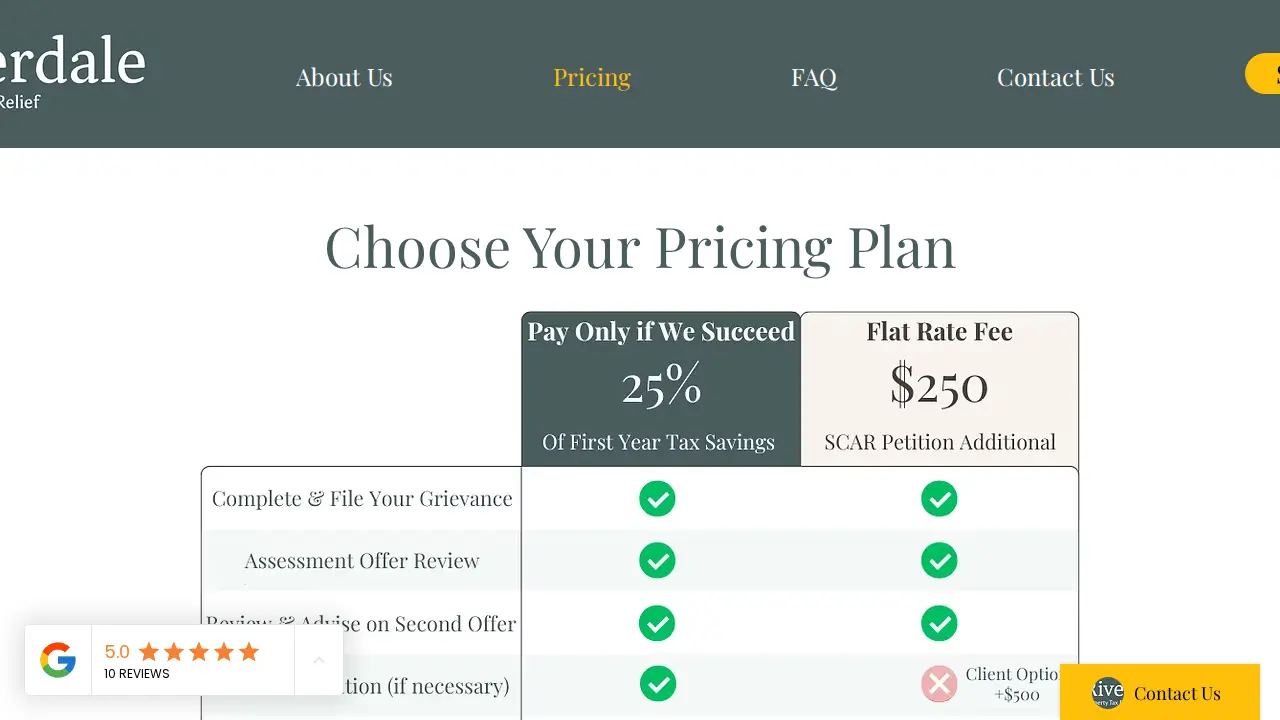 Riverdale Property Tax Relief page
