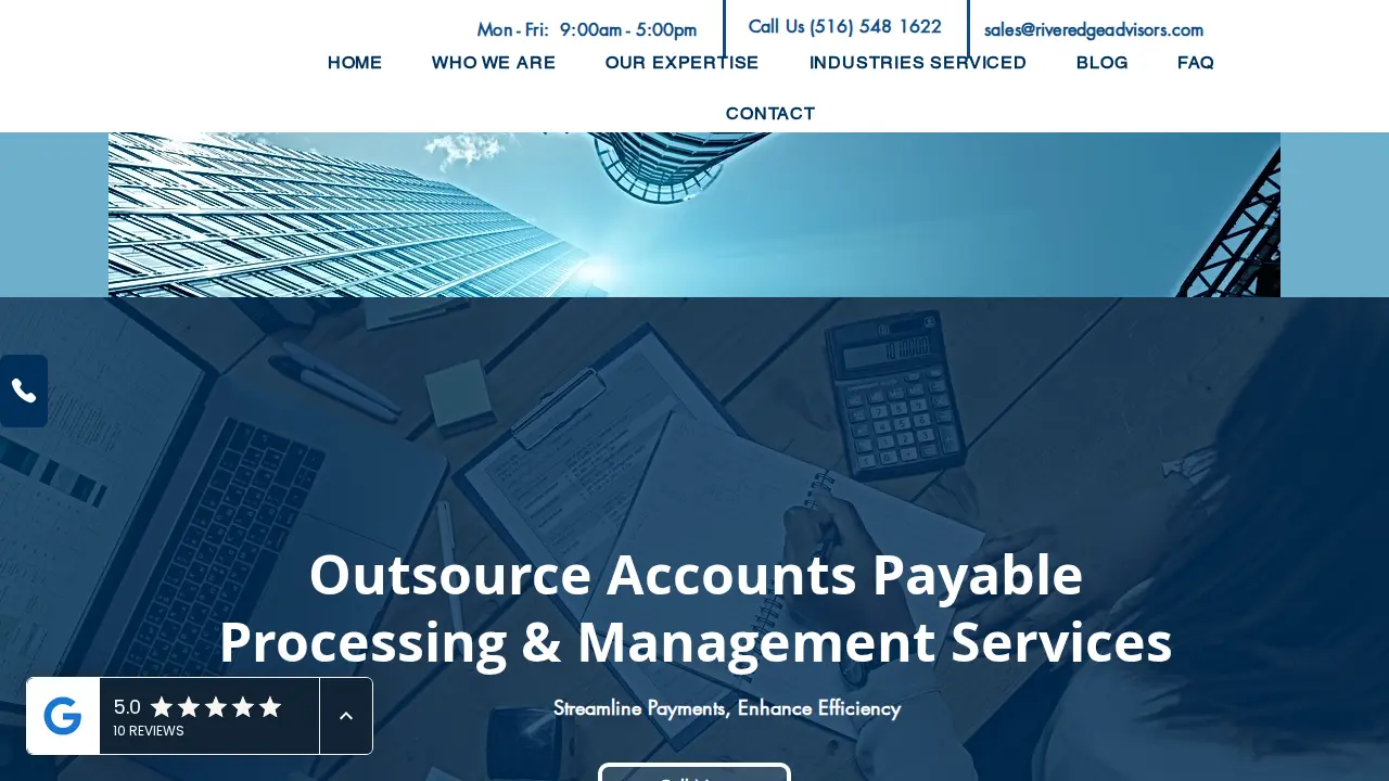 River Edge Advisors page