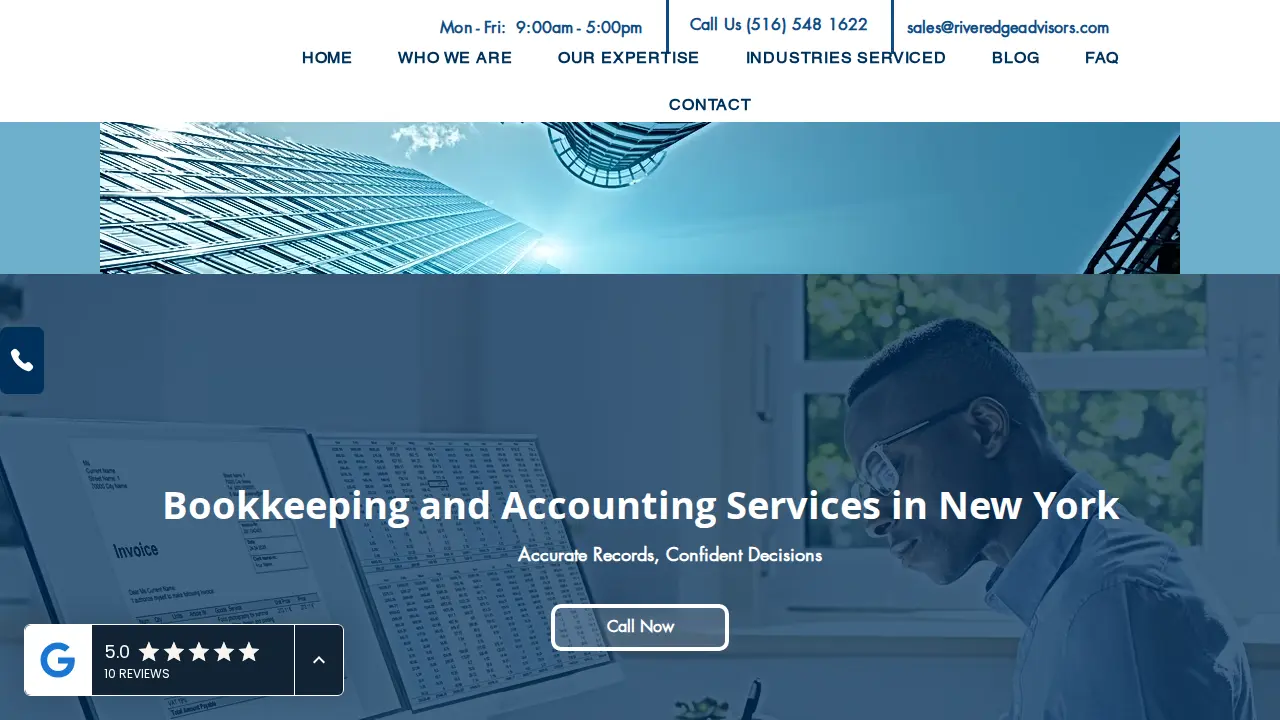 River Edge Advisors page