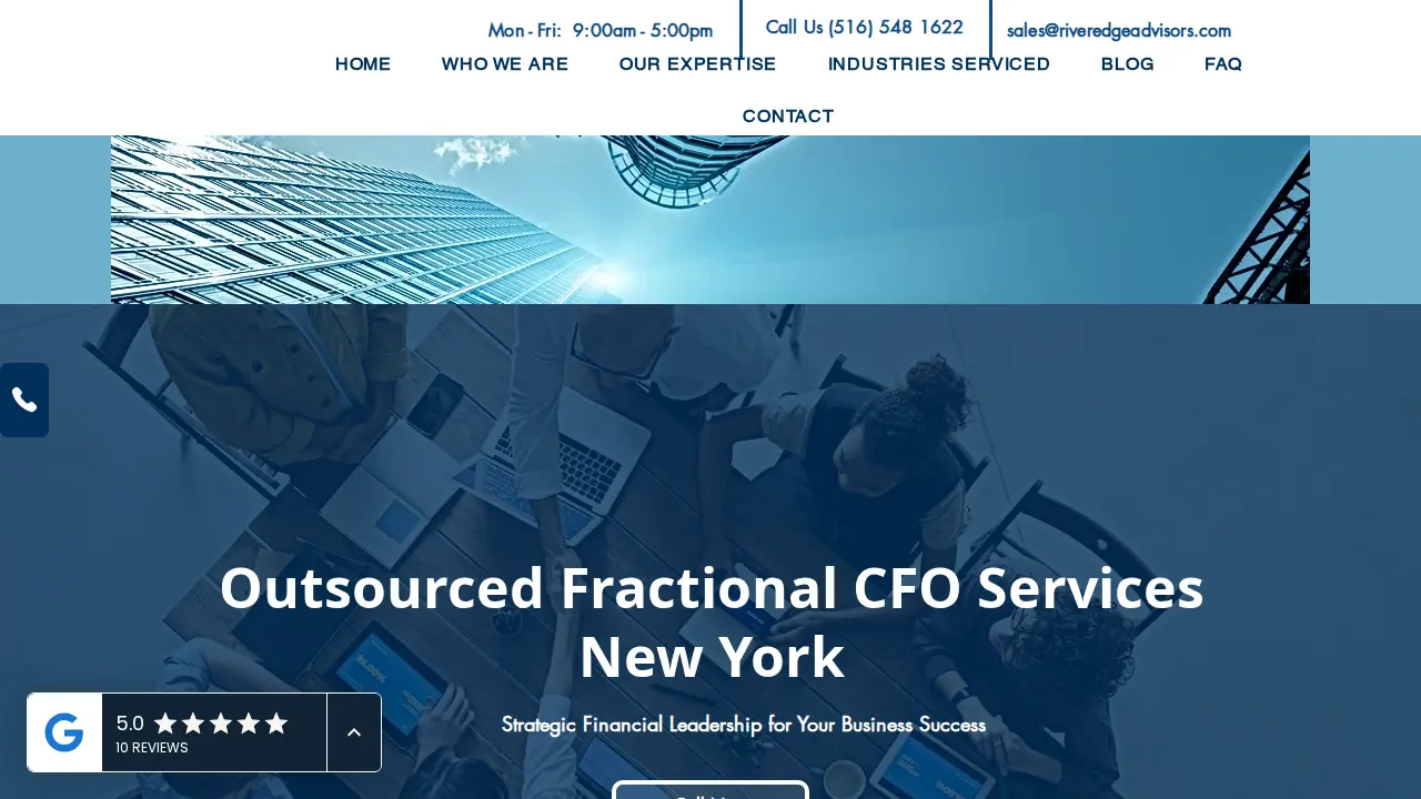 River Edge Advisors page
