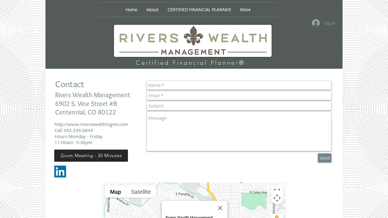 Rivers Wealth Management page