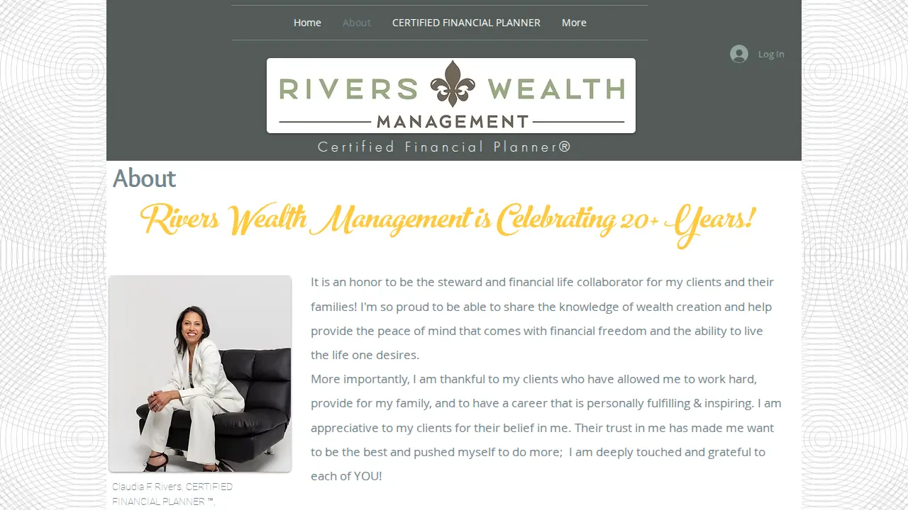 Rivers Wealth Management page