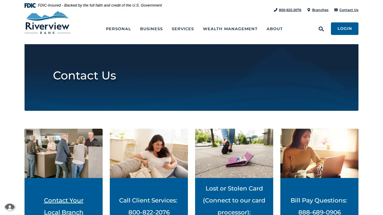 Riverview Bank page