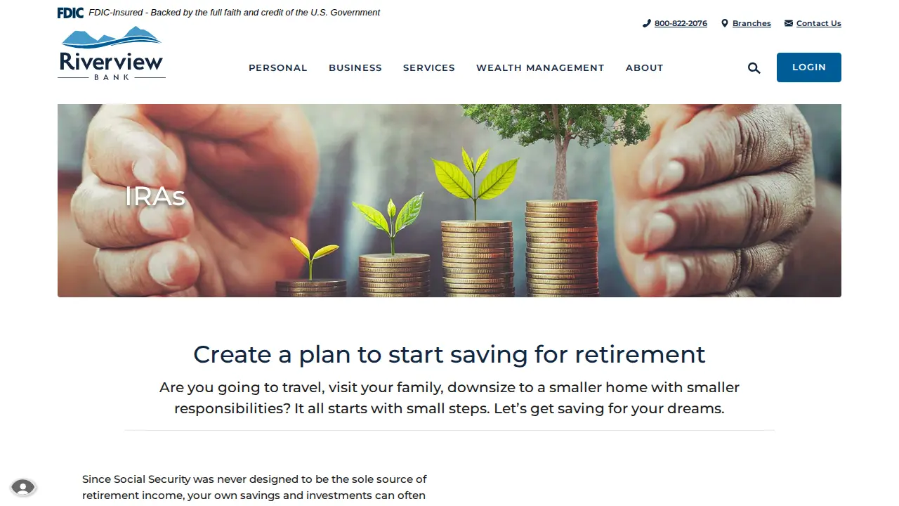 Riverview Bank page