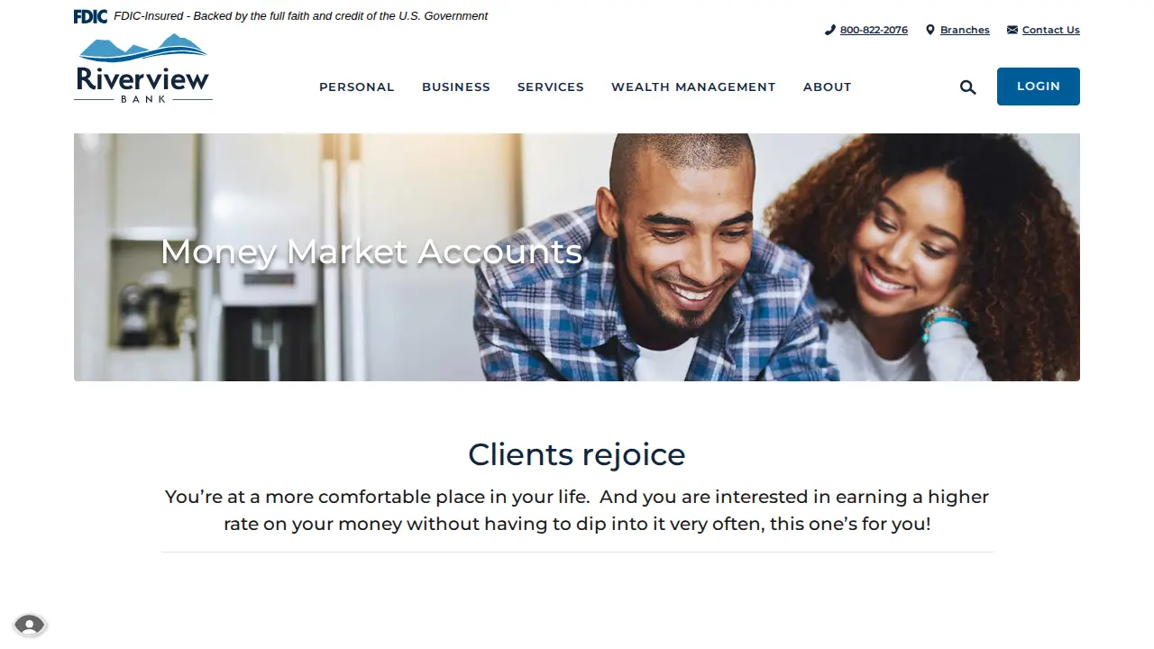 Riverview Bank page