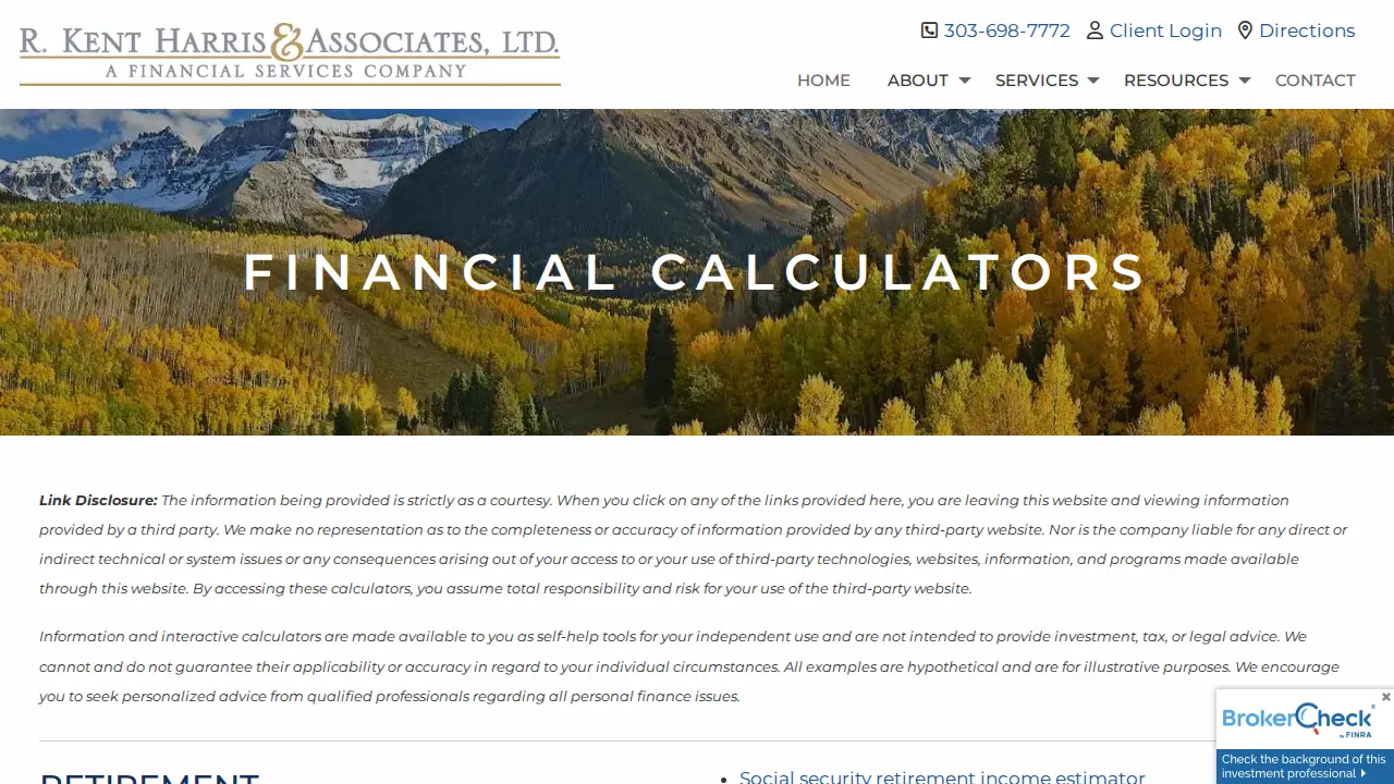 R Kent Harris & Associates page