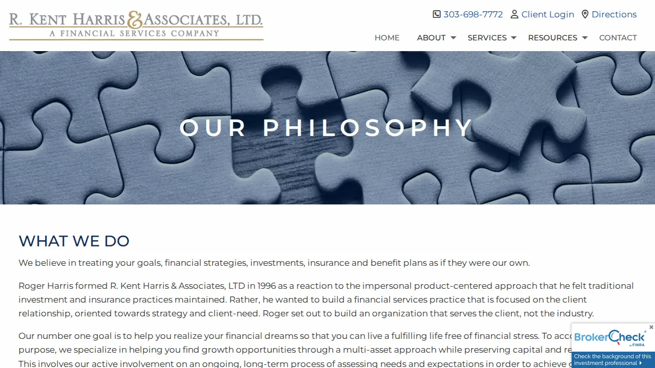 R Kent Harris & Associates page