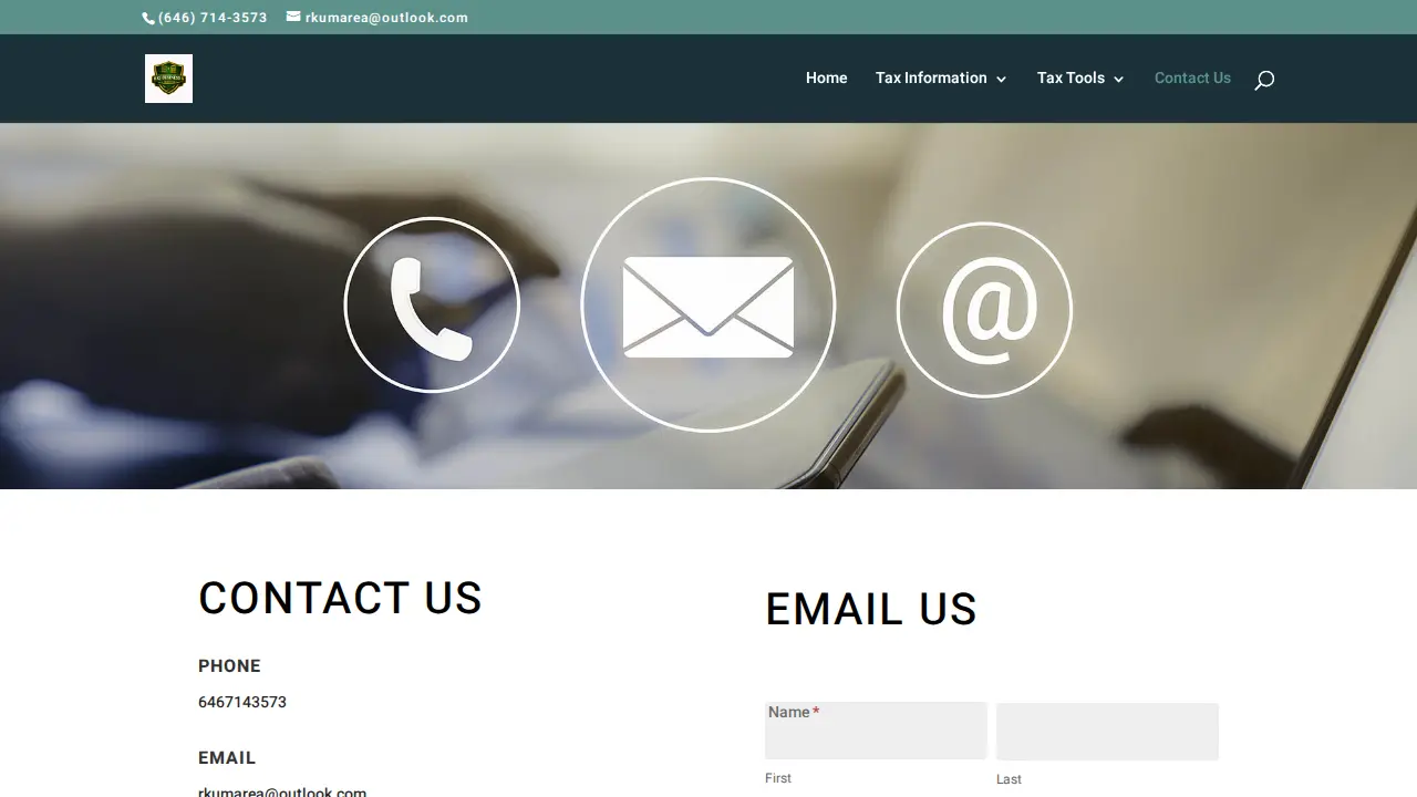 RKJ Business & Tax Services page