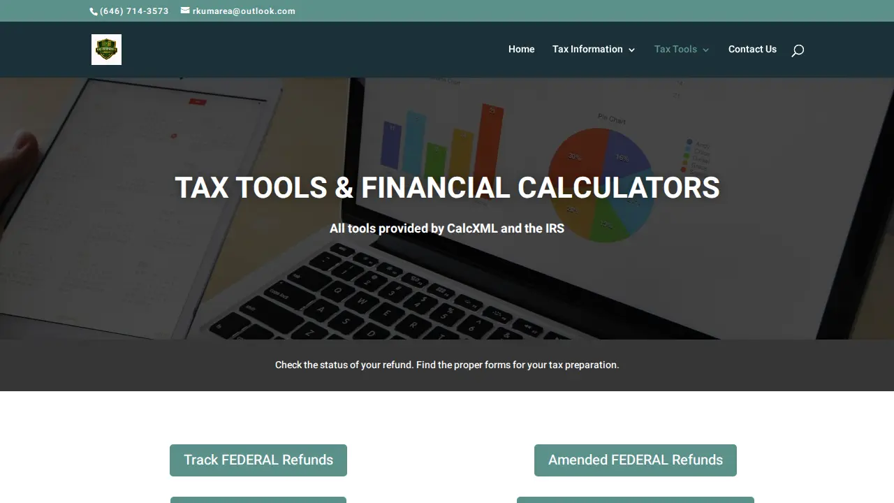 RKJ Business & Tax Services page