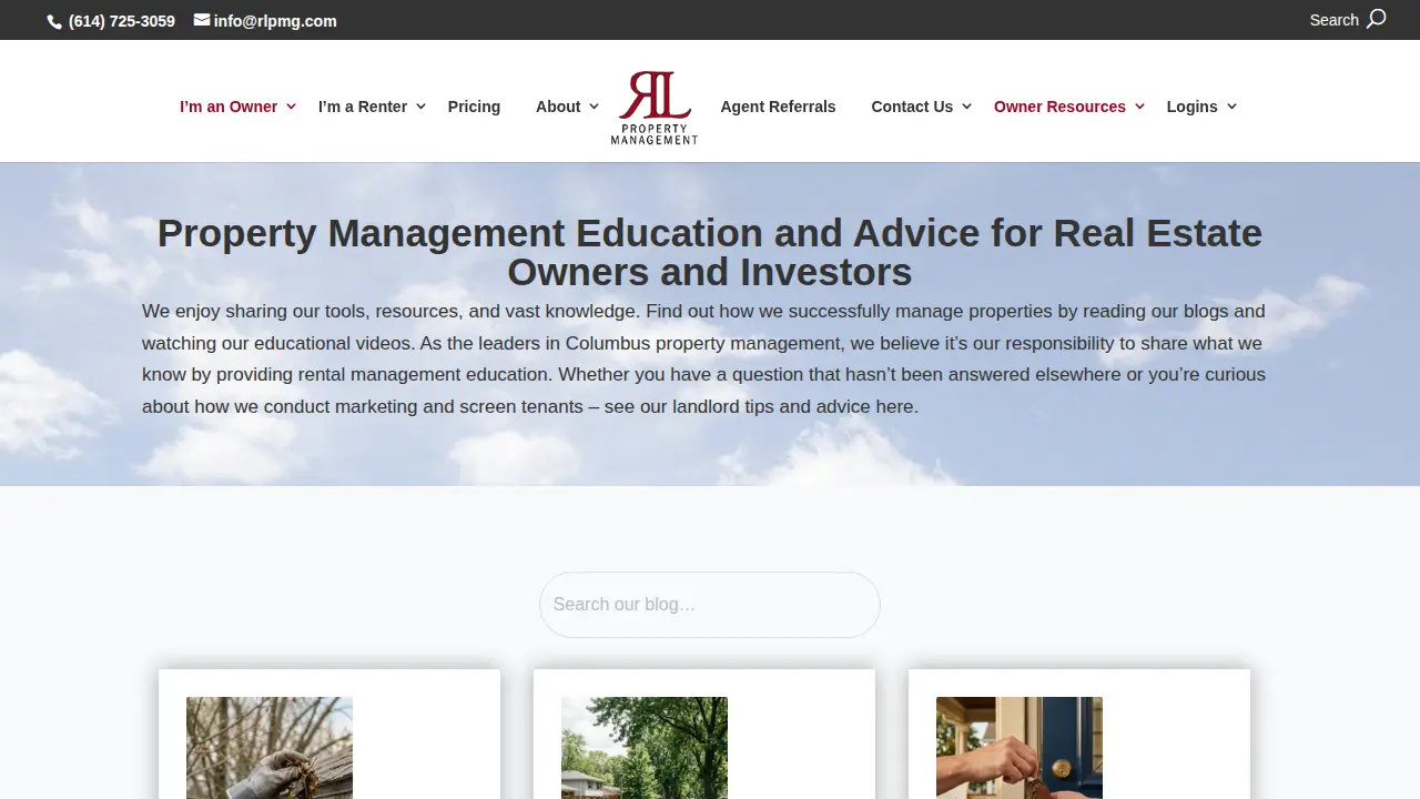 RL Property Management page