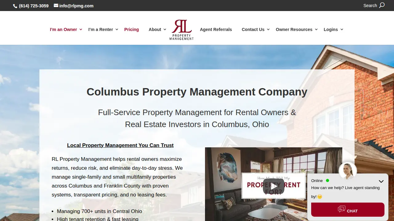 RL Property Management page