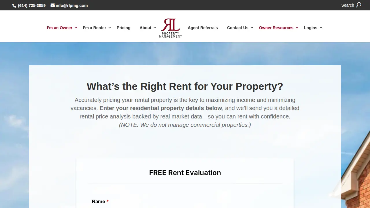 RL Property Management page