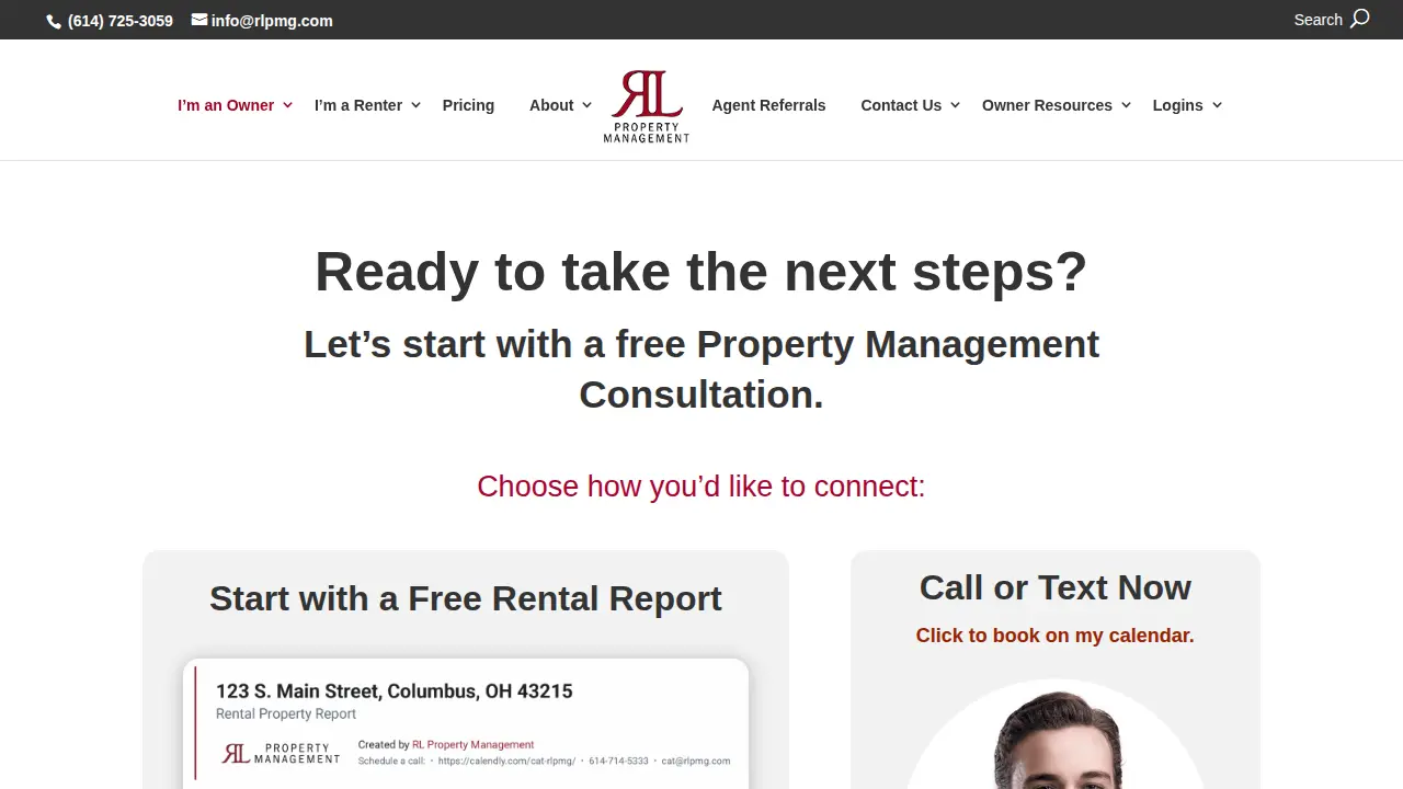 RL Property Management page