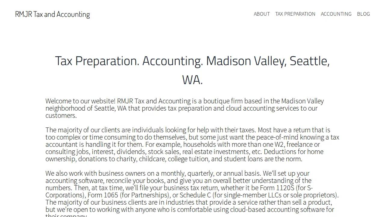 RMJR Tax and Accounting