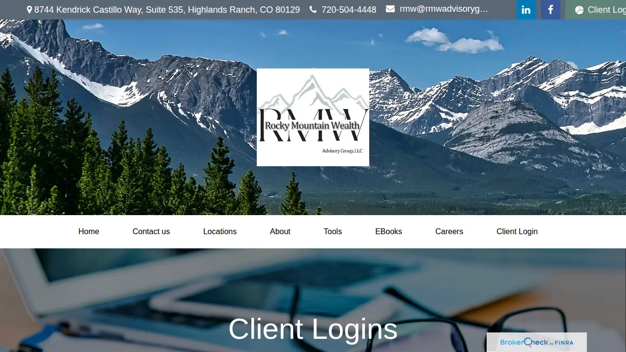 RMW Rocky Mountain Wealth Advisory Group page