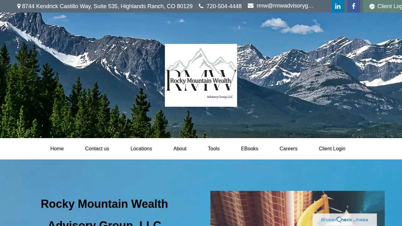 RMW Rocky Mountain Wealth Advisory Group page