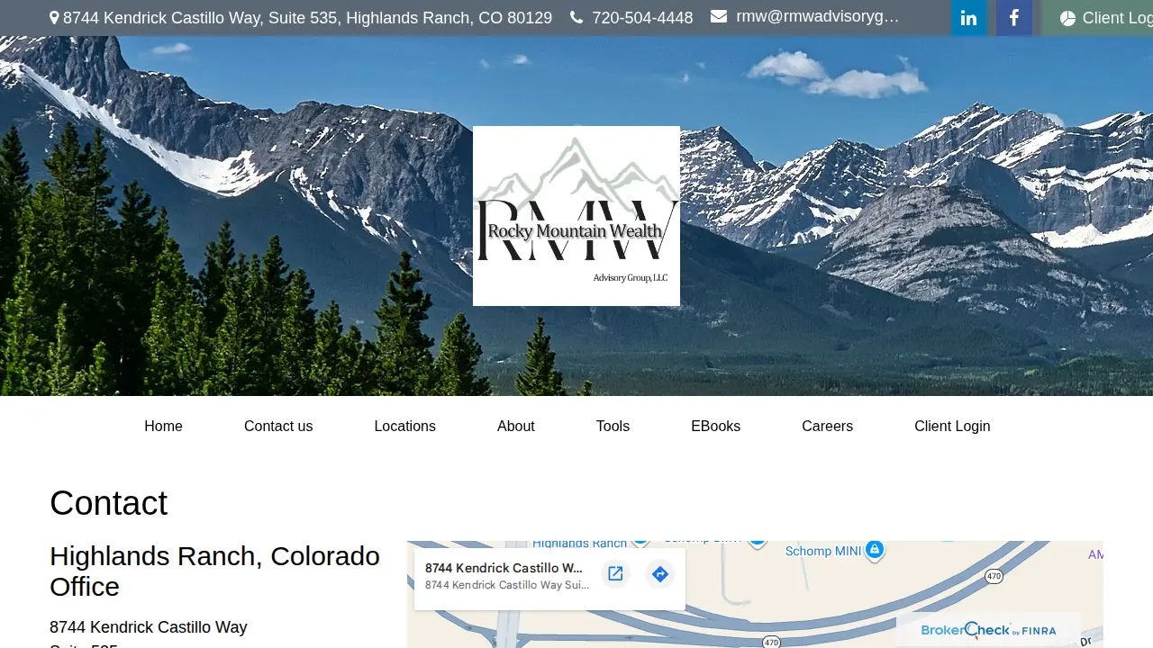 RMW Rocky Mountain Wealth Advisory Group page