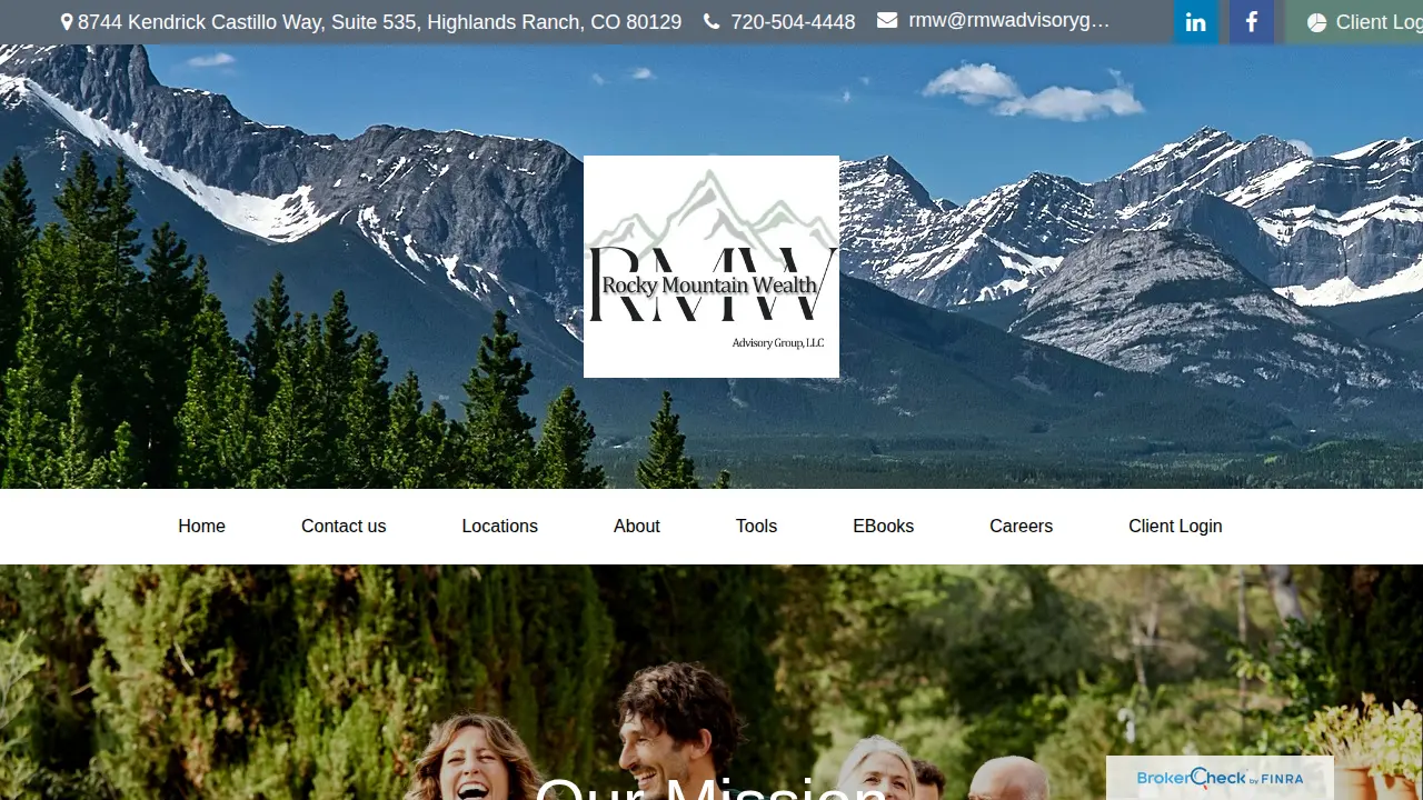 RMW Rocky Mountain Wealth Advisory Group page