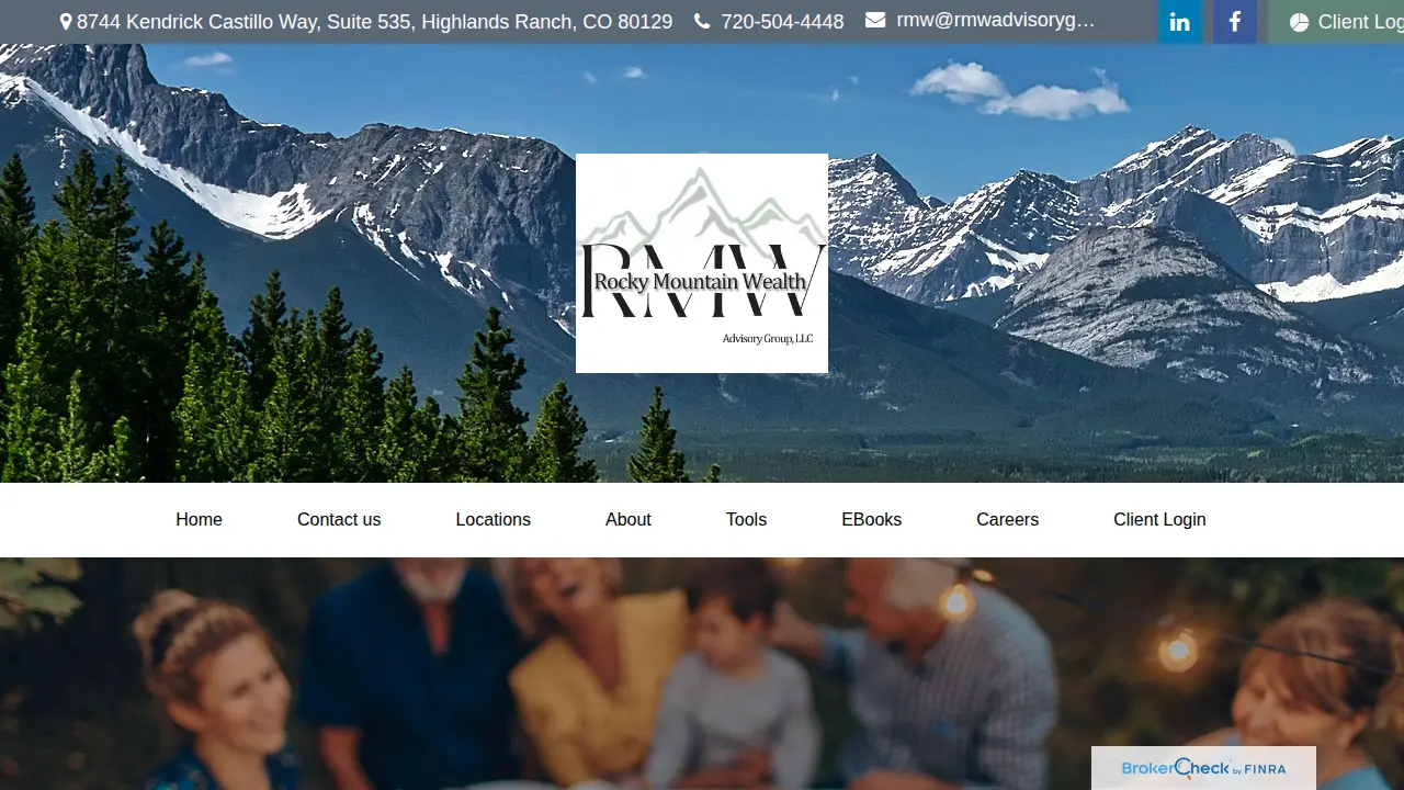 RMW Rocky Mountain Wealth Advisory Group page