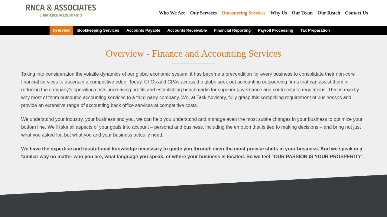 RNCA & Associates page