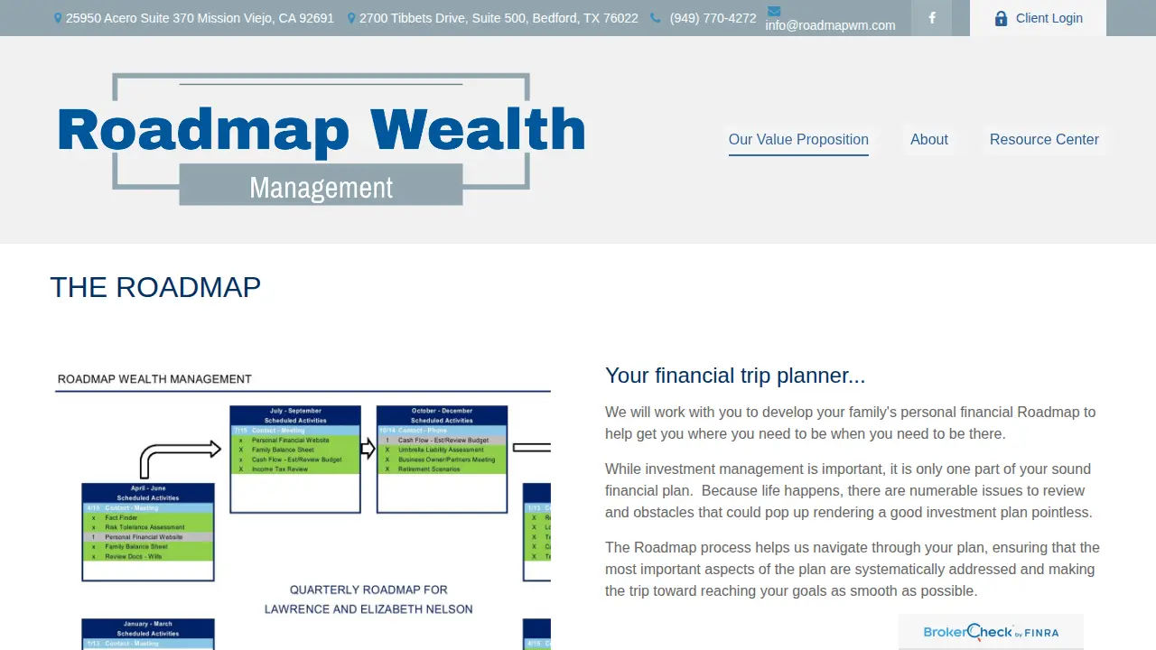 Roadmap Wealth Management LLC page