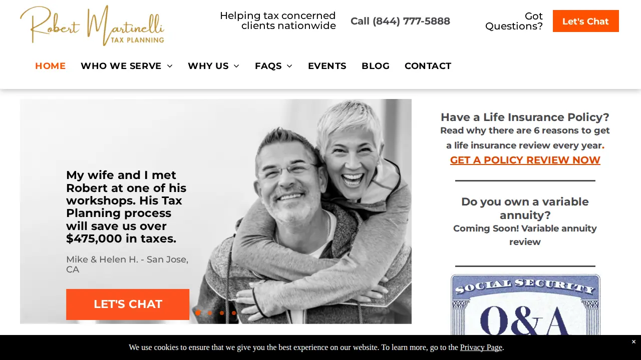 Robert Martinelli Tax Planning