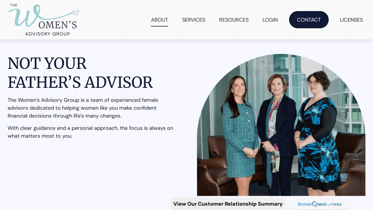 Baystate Financial - The Women's Advisory Group page