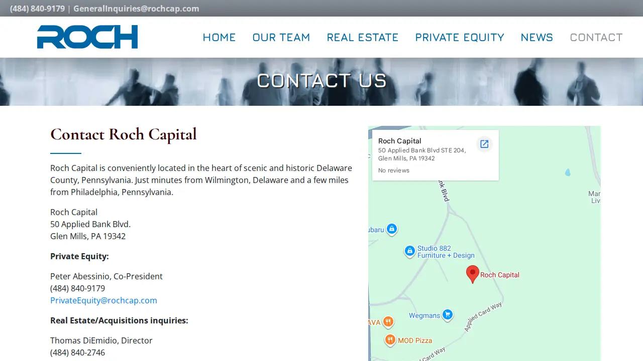 Roch Capital page