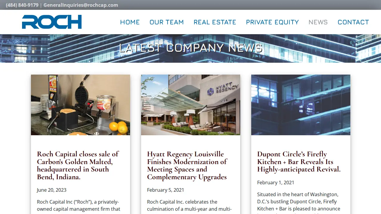 Roch Capital page