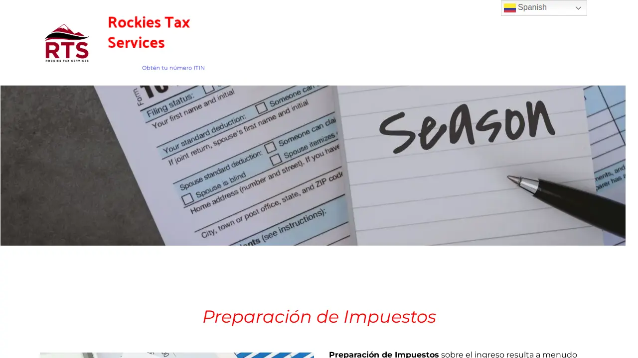Rockies Tax Services page