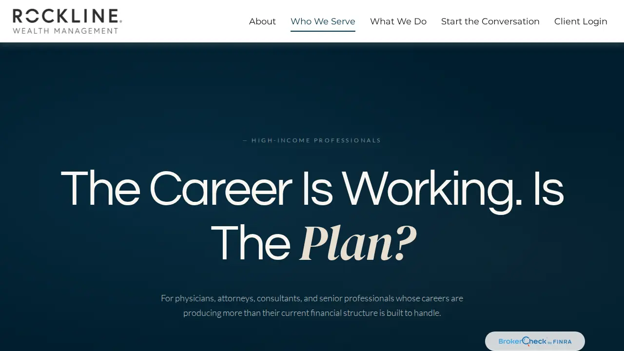 Rockline Wealth Management page