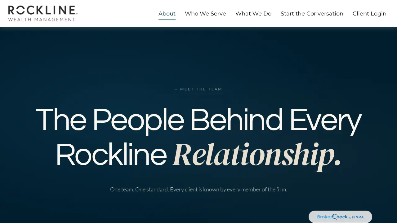 Rockline Wealth Management page