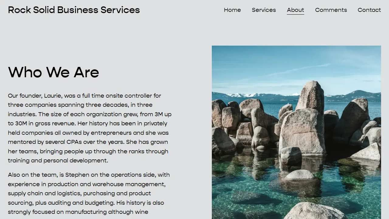 Rock Solid Business Services, LLC page