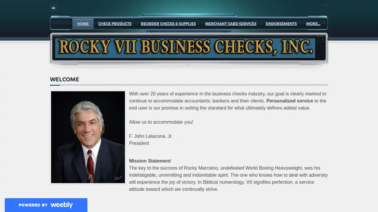 Rocky Vii Business Checks website