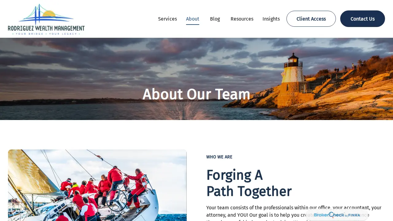 Rodriguez Wealth Management page