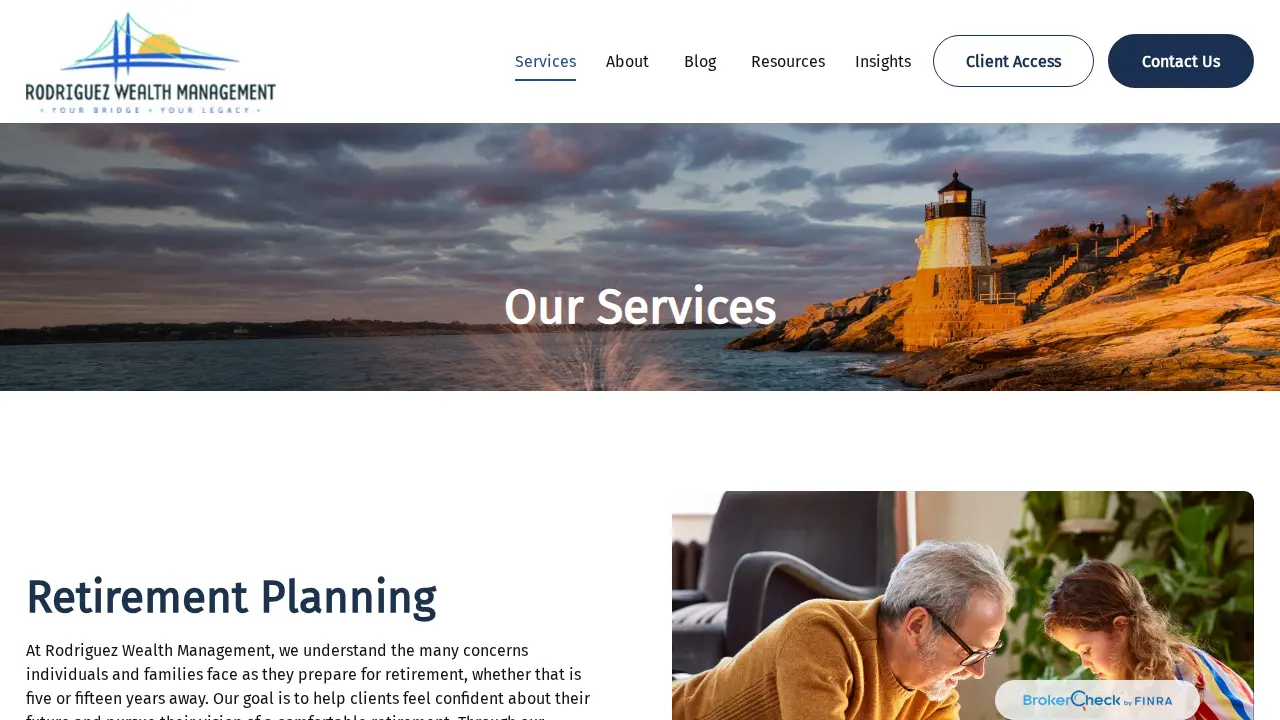 Rodriguez Wealth Management page