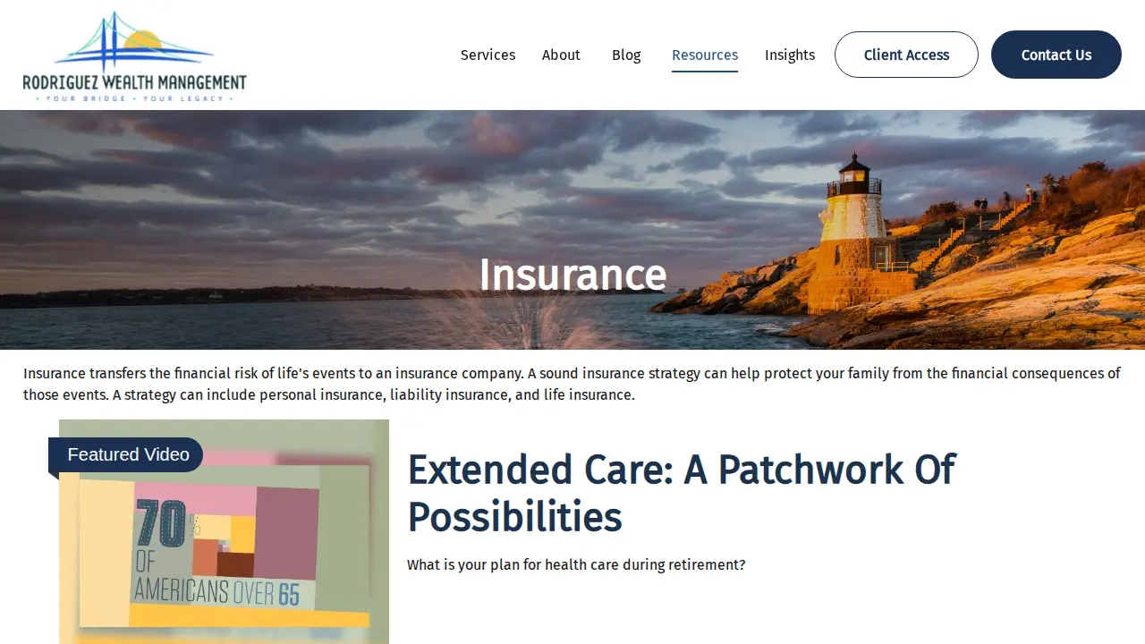 Rodriguez Wealth Management page