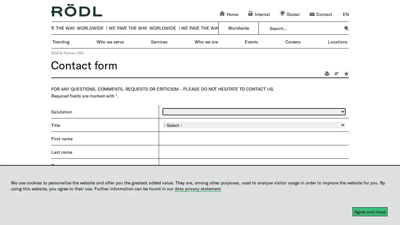 RÖDL USA - Rödl Langford de Kock LLP page